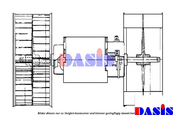 AKS DASIS Вентилятор салона 741590N